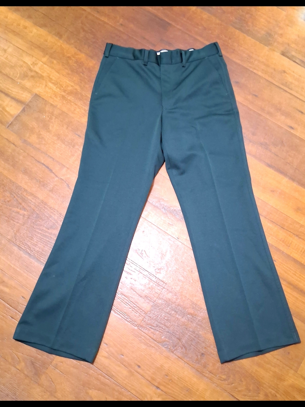 Vintage 70s Sears Men's Dark Green Flare Pants